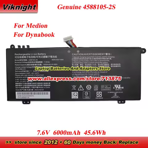 Genuine 4588105-2S 40071698 Battery for Dynabook Satellite Pro C50D-B-115 C50-E C40-H C40-J CS40L-HB