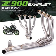 For Kawasaki Z900 Ninja 900 Z 900 2017 - 2022 Full System Motorcycle Exhaust Escape Slip On Front Mi