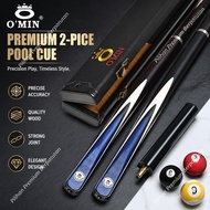 OMIN Snooker 3/4 10mm/9.5mm/11.5mm Pool Cue, Through-cue Snooker Nine-ball Chinese Black Eight Pool 
