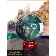 (Local Ready Stock/本地现货)天然特级莹石水晶球Natural High Gred Fluorite Crystal Ball SF02