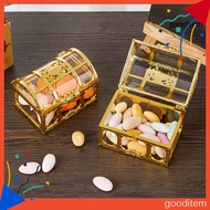 [Gooditem] Baby Shower Favor Boxes Decorative Treasure Chest Box Party Favor Box Transparent Treasur