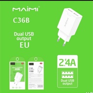 MAIMI C36B SMART CHARGER ADAPTOR 2. DUAL USB4A Original