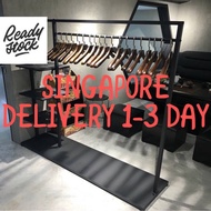 SINGAPORE INSTOCK Bennath Open Concept Wardrobe Hanger floor application household coat Clothes rack modern hanger room