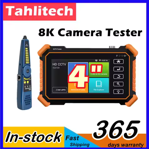 8K Portable CCTV IP Camera Tester 8MP AHD CVI TVI Analog CCTV Tester WIFI UTP Cable Tester - Perfect