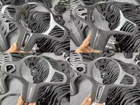 Real Carbon Fiber Steering Wheel Cover Replacement&Carbon Fiber(CF)Paddles For BMW G Chassis ID5 3/4