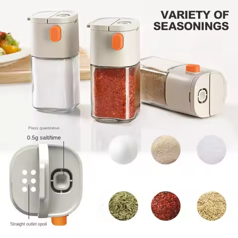 0.5g Quantitative Salt Control Bottle Precise Salt Control Household Spice Dispenser Powder Dispense
