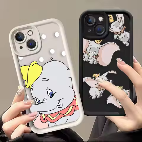 Disney Cute Dumbo Cartoon Phone Case For VIVO Y15S Y19 Y20 Y21 Y22 Y27 Y28 Y50 Y51 Y72 Y75 Y77 Y78 Y