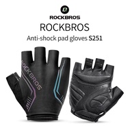 Rockbros Sports Gloves Shockproof Cycling Gloves High Elasticity Half Finger Gloves