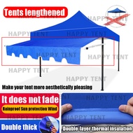 Awning for Portable Canopy kanvas kanopi 6x6 8X8 10X10 Roof Tent extension fabric kanvas khemah Kano