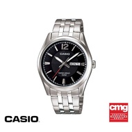 CASIO นาฬิกาข้อมือ CASIO รุ่น MTP-1335D-1AVDF วัสดุสเตนเลสสตีล สีดำ
