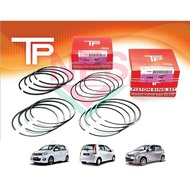 TP Piston Ring Set (Size 35944-STD) Toyota CAMRY 2.2 SXU10 5S-FE (87MM) PISTON RING