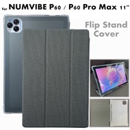 for NUMVIBE P60 Pro Max 5G Tab PC 11 inch Faux Leather Flip Case Cover with Stand Up Function Cove P