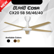 ALPHA COSA CX20/CX10/EX9 5B 56/46/40 inches DC Motor Ceiling Fan with Remote Control