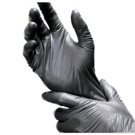 Nitrile BLACK Rubber Gloves