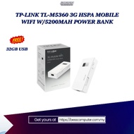 TP-LINK TL-M5360 3G HSPA MOBILE WIFI W/5200MAH POWER BANK