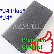 NEW Card Cash Slot Stand Fancy Diary Case Book Flip Cover Samsung Galaxy J4 /J400F J4+ Plus /J415F ~