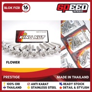 Probolt Baut Blok Mesin Yamaha F1ZR FIZR Original King Nut Thailand Blok Kanan Kiri Set Blok F1ZR