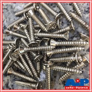 20 Bags FH 8X1" Screw Nut Flat Head Length 1 Inch Release 8X1 8X1 Ai-Phaisan