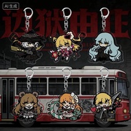 Limbus Company anime game chibi keychain Acrylic Mica character Rodion Don Quixote Ishmael decoratio