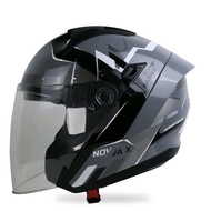 JPX Nova X Motif N4 Vero Grey JPX Helmet Half Face DOT SNI