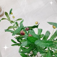 Pohon Olive Palsu Tanaman Hias Artificial Bunga Sudut Aesthetic B485