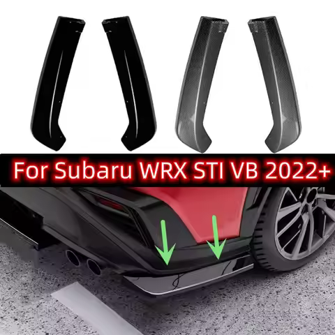 Rear Bumper Lip Diffuser Splitter Canard Protector Front Spoiler Body Kit For Subaru WRX STI VB 2022