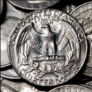 Ready stock24mm American 25 US Dollars Coin Nickel Coin Eagle Coin Washington President American For