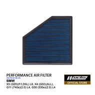 BMW X5 (G05)(F/I,DSL) L6, X4 (G02)(ALL), G11 (740e)(2.0) L4 -WORKS AIR FILTER