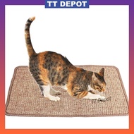 ♘Sisal Cat Scratch Board Cat Scratcher Kitten Mat Climbing Tree Chair Table Mat Furniture Protector Cat Play Toys☃