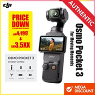 DJI Osmo Pocket 3 vlog camera creator combo CMOS 4K 120fps gimbal action camera mic included