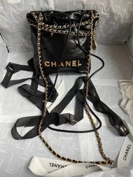 Chanel 23S mini 22bag black ghw 黑金mini 22bag