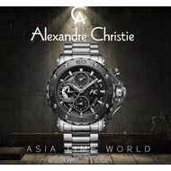 Alexandre Christie | AC 9205MCBTBBA Men Chronograph Stainless Steel Series Black Dial