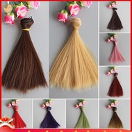 ezbuy1 15cm Long Straight Synthetic Fiber Wig Hair Extension for BJD SD Doll Accessory