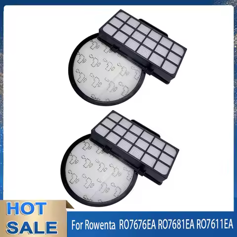 HEPA Filter Kit Replacement for Rowenta ZR903701 RO7676EA RO7681EA RO7611EA RO7634EA Vacuum Cleaner