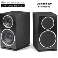 Wharfedale Diamond 220 2-Way Desktop Passive Bookshelf Speakers (Blackwood)