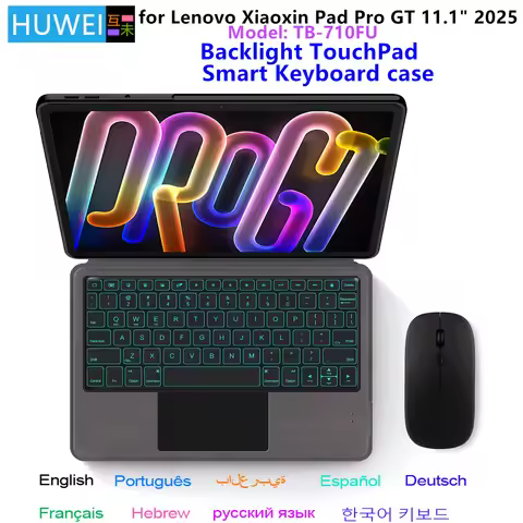 Magic Keyboard For 2025 Lenovo Xiaoxin Pad Pro GT 11.1" Case for Xiaoxin Pad Pro GT TB710FU 11.1" Sm