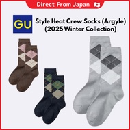 Style Heat Crew Socks (Argyle) (Winter 2025 Collection)