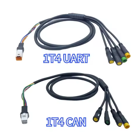 Bafang Central Motor Connection Line Main Line Eb-bus 1T4 Display Cable UART/CAN G330 M400 M620 G510