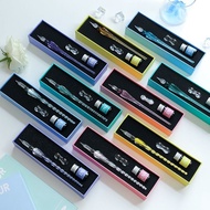 Macaron Glass Pen Set Signature Pen Crystal Student Dip Pen Glass Ink Dip Pen Stationery Gift Pen