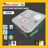 SELAMAT Metal Clad Switches Socket 13A & 15A Single Double Switches Socket