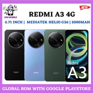 Redmi A3 4G (6GB+128GB) | 6.71 INCH |  Mediatek Helio G36 | 5000mAh | Fast SG Door Delivery Availabl