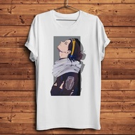 Aizawa Shouta Eraserhead Sensei Anime Lucu MHA Manga Tshirt Lelaki Homme Harian Lengan Pendek Kasual
