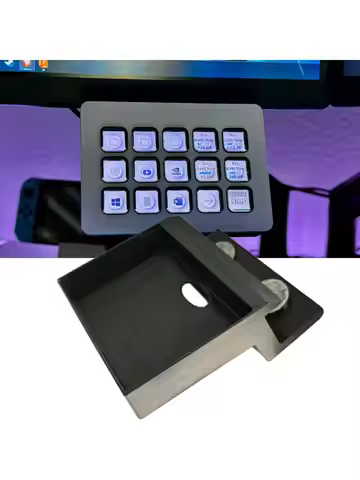 For Stream Deck MK2 Mount Under Monitor, 3D Printed Clamp Stand for Stream Deck MK2, Monitor Mount A