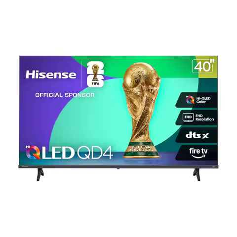 40-Inch QD4 Series Hi-QLED FHD Smart TV - Quantum Dot Color, DTS Virtual:X, Alexa Built-in