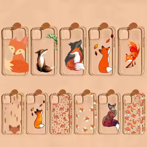 Anime fox Phone Case for iphone 13 11 12 13 mini pro XS MAX 8 7 6 6S Plus X 5S SE 2020 XR cover