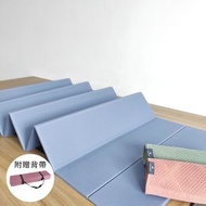 台灣製TPE摺疊瑜珈健身墊(贈背帶繩)