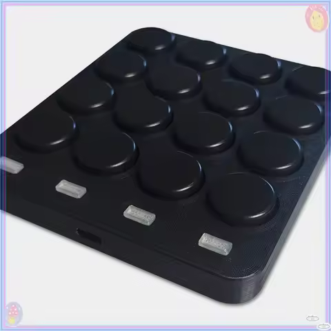 QMK MINI Keyboard 4x4 16 Keys MIDI Strike Pad RGB Low Axis Mechanical ABS Keycaps Custom Hot-swappin