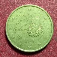 koin Spanyol 50 Euro Cent (2nd type; 2nd map)