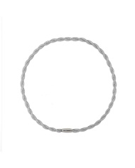 【ARTE WHITE】Stainless Steel Jewelry - 璀璨交織絲網項鍊(銀)