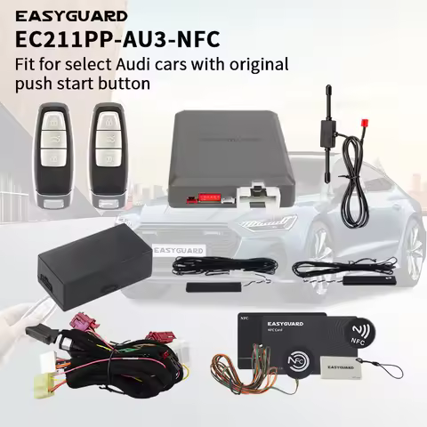 EASYGUARD Plug & Play kit fit for AUDI Q3 19-23,Q5 09-18, Q5 18-19 with OEM push start button PKE re